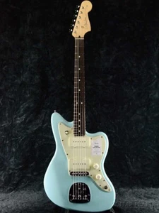 Fender Made in Japan Junior Collection Jazzmaster Satin Daphne Blue Guitar - Picture 1 of 6