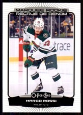 2022-23 UD O-Pee-Chee OPC Marquee Rookies Base #544 Marco Rossi - Minnesota Wild