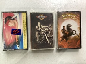 Willie Nelson Cassette Lot Sealed Born For Trouble A Horse Called Music - Picture 1 of 2