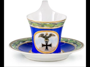 48158 - Sehr schöne EK-Tasse mit Adler. Kriegstasse mit Untertasse KPM Berlin - Bild 1 von 7