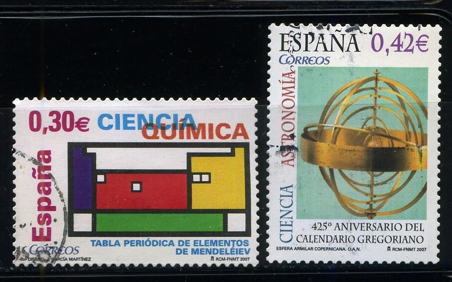 S1006_2_SELLOS ESPAÑA 2007 CIENCIA EDIFIL 4310/11 (o) - Imagen 1 de 1