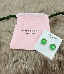 Kate Spade New York Square Stud Earrings Beryl Green - Picture 1 of 3