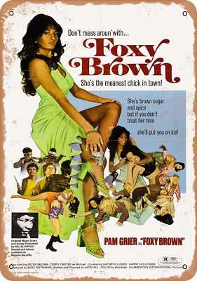 METAL SIGN - Foxy Brown (1974) - Vintage Look - Image 1 of 2