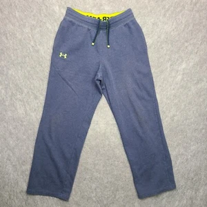 Under Armour Storm Transit Sweatpants Mens M Blue Neon Green Loose Fit - Picture 1 of 7