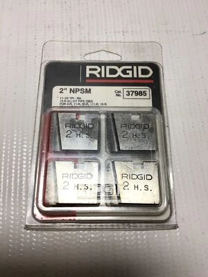 Ridgid 37985 Alloy Pipe Dies 2"NPSM 11-1/2TPI-RH for 0R/11R/00R/111R/12R/30A/... - Image 1 of 4