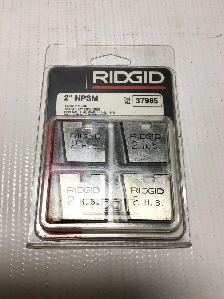 Ridgid 37985 Alloy Pipe Dies 2"NPSM 11-1/2TPI-RH for 0R/11R/00R/111R/12R/30A/... - Image 1 of 4