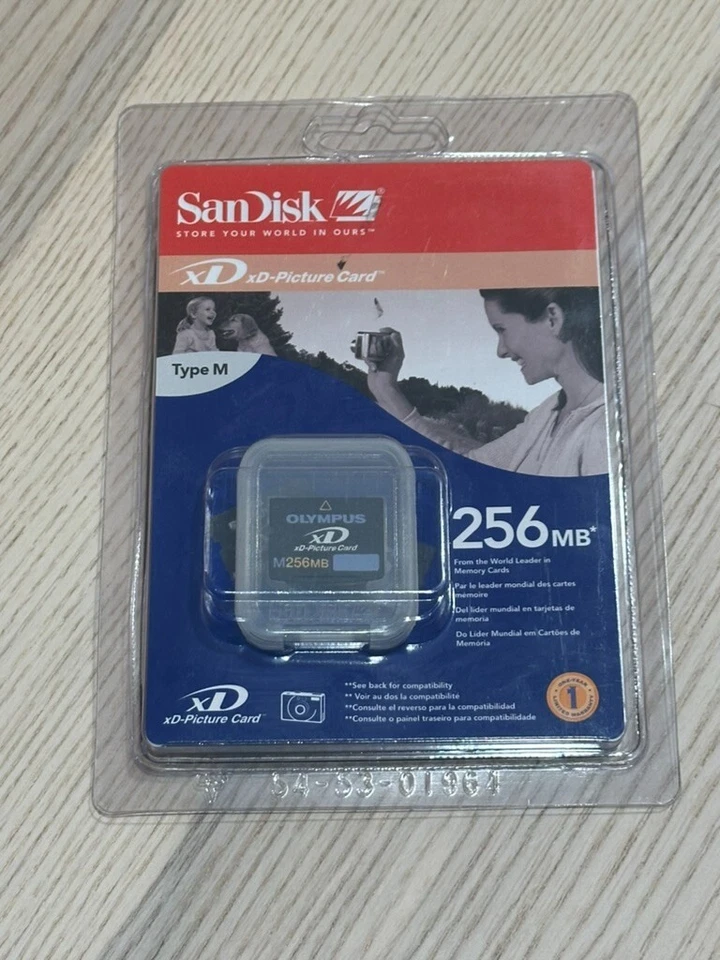 New SanDisk Olympus 256MB Type M xD Picture Flash Memory Card (SDXDM-256-A10) - Image 1 of 2