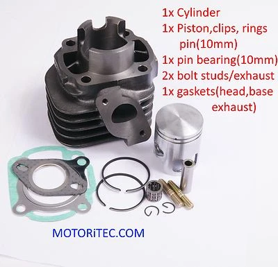 Kit de cilindro 50cc 40mm para ciclomotor scooter Minarelli Yamaha PGO Malaguti @TW Foto 1 de 3