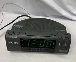 SONY Dream Machine ICF-C470MK2 Dual Alarm FM/AM LED Clock Radio Tested Electric - Picture 1 of 14
