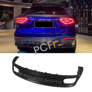Parachoques trasero Maserati Levante 2017-23 difusor de fibra de carbono real alerón labio - Imagen 1 de 16
