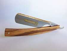 TIMOR G&F Rasiermesser 6/8 bester Carbonstahl Marblewood Gold Solingen Germany