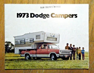 Collectible Vintage 1973 Dodge Campers Original Sales Brochure - Picture 1 of 2