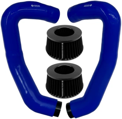 for BMW M5 M6 F10 F06 F13 F12 air intake front mount - BLUE V2, BLACKAF - Imagem 1 de 4