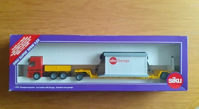 SIKU - 3724 - MB- Tieflader mit Fertig-Garage in OVP - Bild 1 von 4