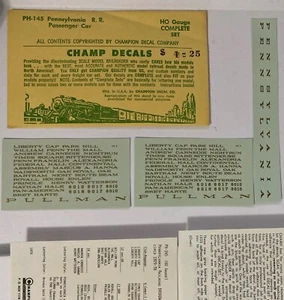 Champ Decals #PH-145 Pennsylvania HO Passenger Car - Picture 1 of 2