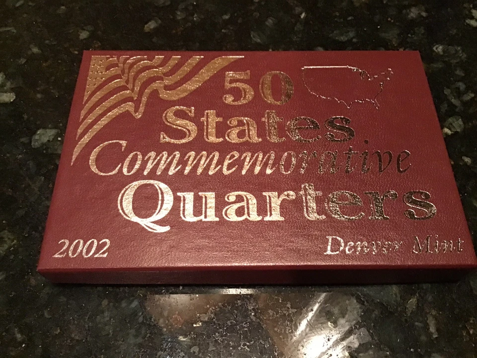 2002 Denver US State Quarters Set w/ Certificate & Box, 5 25-Cent Pieces - Image 1 of 3