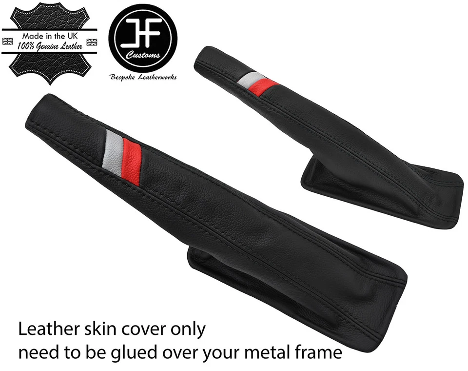 Schwarz Naht Leder Handbremse für Audi Coupe Gt B2 Quattro Ur 85-1991 Sport - Bild 1 von 3