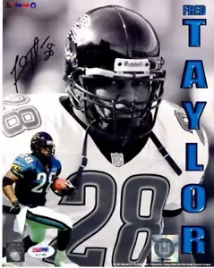 Fred Taylor Signed Jacksonville Jaguars - Jax Jags 8x10 Photo inch + PSA/DNA COA - Picture 1 of 2