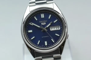 [Near MINT] Seiko 7S26-0480 Blue Dial Day/Date Automatic Men's watch From JAPAN - Picture 1 of 11