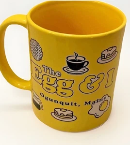 Taza Restaurante Egg & I Amarillo Ogunquit Maine EE. UU. Casa de Playa Kitsch Playa Retro - Imagen 1 de 18