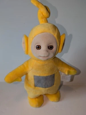 Teletubbies Jumping Singing LAA-LAA Plush Doll Figure Talks 14" Spin Master 2016 - Image 1 of 4