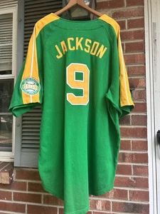 NOS! Vintage Reggie Jackson Nike Cooperstown Kollektion Oakland Leichtathletik Trikot - Bild 1 von 11