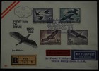 1953 Österreich, Serie Vögel auf Eilboten FDC  +  SST, MiNr. 184/87, ME 700,-