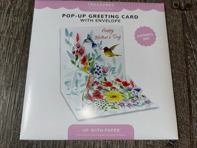 Mother's Day Greeting Card Hummingbird Song 3D Pop Up Card Up With Paper 1338 - Image 1 of 2