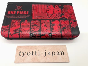 3DS LL Luffy Red Console W/Stylus One Piece Unlimited World R, works good - Picture 1 of 19