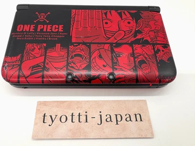 3DS LL Luffy Red Console W/Stylus One Piece Unlimited World R, works good - Image 1 of 4