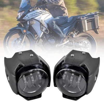 For Kawasaki Versys-X 300 2017-2023 Pair LED Auxiliary Fog Light Plug and Play - Изображение 1 из 4