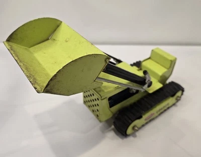 1970s Vintage Tonka Front End Loader Bulldozer Green Pressed Steel - Image 1 of 4