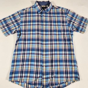 Pendleton Woolen Mills Multi-Color Blue Plaid Medium Mens Shirt Size Large - Picture 1 of 6