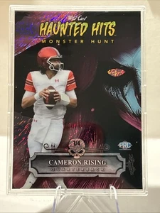 1/4 - 2024 Wild Card CAMERON RISING Purple Holo HAUNTED HITS Monster Hunt HHF-RL - Picture 1 of 2
