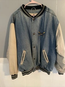 Vintage Pinnacle Baseball Cards Denim Jacket Size XL - Picture 1 of 6