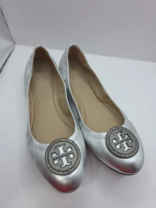 Tory Burch Ballerinas Kristalle Logo Größe 9M - Bild 1 von 9