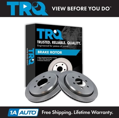 Juego de rotores de freno trasero TRQ para Ford Expedition Lincoln Navigator 2003-2006 Foto 1 de 4