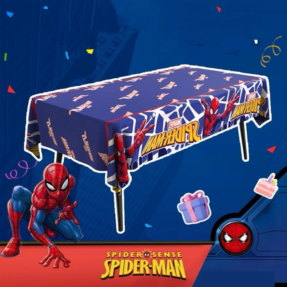 Spider Man Party Plastic Table Cover 108cm x 180cm AU Stock - image 1 of 1