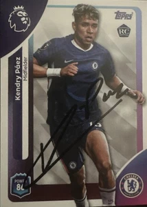 Chelsea Kendry Paez handsignierte Premier League 2026 Karte - Bild 1 von 1