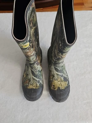 Cabela's Slip On  Rubber Hunting Snake Proof Boots Camo Size 13 - Image 1 of 4