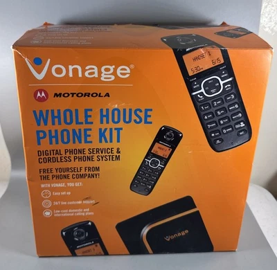Kit de teléfono para toda la casa Vonage, modelo VDV23-CVR Dect 6.0 sistema telefónico nuevo Foto 1 de 4