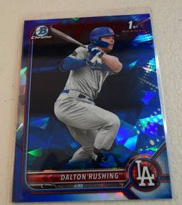 Bowman Chrome 1st Sapphire 2022 Dalton Rushing BDC-84 RC Rookie - Imagen 1 de 2