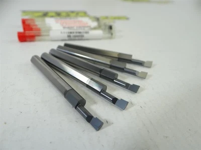 5 NEW MICRO100 SOLID CARBIDE +ALTIN RIGHT HAND BORING TOOLS .1520" MIN BORE DIA - Image 1 of 4