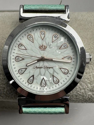 Premier Designs MOP relógio feminino nova bateria 36MM 8" pulseira reversível F16 - Imagem 1 de 4