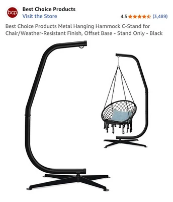 Soporte para silla hamaca soporte de marco de alta resistencia Foto 1 de 2