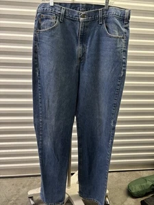 Carhartt Jeans Mens 38x38 Traditional Fit Blue Denim B180 DST - Picture 1 of 6