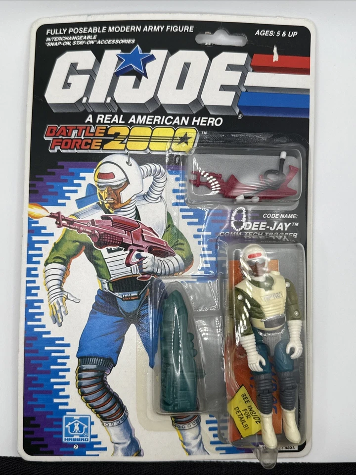 Dee-jay Gi Joe Battle Force 2000 Hasbro 3.75" Figure 1988 AFA 75