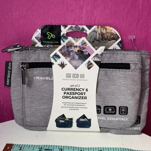 Travelon Set of 2 Currency&Passport RFID Organizer BlackBerry - Picture 1 of 6