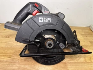 Sierra circular de iones de litio Porter Cable PC186CS 18V usada, ¡solo herramienta! Probado - Imagen 1 de 6