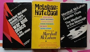McLuhan Fiore 3 Vintage Paperback Books Medium Massage Hot Cool Clobal Paperback - Picture 1 of 6